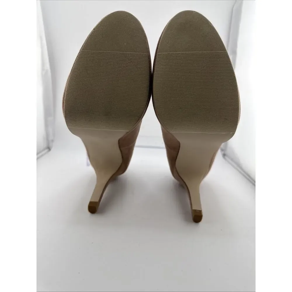 Madden Girl Taupe Suede High Heel Pumps